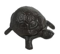 Anneome Boîte Rangement Clés Extérieure Fonte Forme de Tortue Cache Clé Jardin et Décoratif Simulation Apparence Réaliste de Rechange