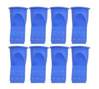 Anneome Bonde Bain Anti Odeur en Silicone Bleu, Noyau de Remplissage de Plancher Anti-odeurs Dispositif Anti-refoulement pour Évier et Salle de Bain, Pack de 8 Pièces