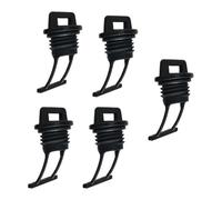 Anneome Bouchon de vidange pour Kayak et Bouchon de vidange de Coque en Nylon Noir, Lot de 5 pièces, pour Trous de Drainage, pour Bateau et canoë, empêche l’Eau d’Entrer