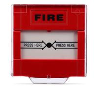 Anneome Bouton d'Alarme Incendie Manuel Rouge Réarmable Interrupteur d'urgence à Réinitialisation Rapide Résistant aux Intempéries pour Sécurité Entreprise et Appel Secours Instantané