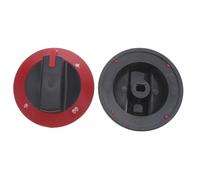 Anneome Bouton de Commande Rond Rouge en Plastique pour Cuisinière à Gaz Trou D'axe Plat 8mm, Contrôle Précis et Identification Facile, Accessoire de Remplacement pour Brûleur de Four
