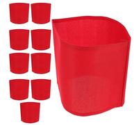 Anneome Brassard Capitaine pour Événements en Coton Rouge 10 Pièces | Identification du Rôle, Usage Sécurité et Service, Lot Pratique pour Organisateurs, Écoles et Équipes