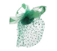 Anneome Bridal Veil Headband With Vintage Plume Fascinator Small Hat Clip Secure Fit Elegant Wedding Hairpiece For Women Tea Party Accessories