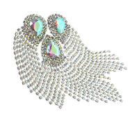Anneome Broche Gland Strass pour Vêtements Applique Décorative pour Tenues Accessoire de Mode Durable et Brillant pour Robes Sacs Chaussures et Bricolage Diy