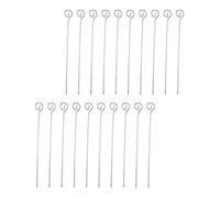 Anneome Brochettes à Griller en Acier Inoxydable 222 CM Lot de 20 Brochettes Réutilisables pour Barbecue Piques Longues pour Viande et Cuisson en Extérieur