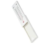 Anneome Cache-clés Extérieur en Plastique Résistant, Décoratif Thermomètre Mural Compartiment Secret pour Rangement Sécurisé des Clés, pour Jardin et Maison, 1 Pièce