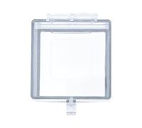 Anneome Cache pour Bouton Interrupteur Électrique en Plastique Auto-adhésif, Couverture Anti-poussière Transparente pour Ordinateur et Industriel