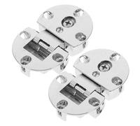 Anneome Charnières à Rabat Réglables à 90° en Alliage de Zinc, Lot de 2 Pièces, Charnières Invisibles Plates pour Portes D’armoires et Meubles, Support Pliable Cuisine et Bureau