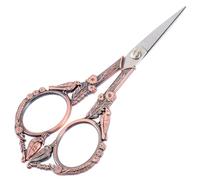 Anneome Ciseaux Couture Rétro Acier Inoxydable pour Broderie Pointe Fine Coupe Précise pour Fils et Tissus Accessoire de Couture