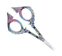 Anneome Ciseaux de Toilettage Colorés en Acier Inoxydable Légers et Compacts, Ciseaux à Sourcils Élégants Coupe Précise Soin Esthétique