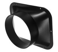 Anneome Connecteur de Bride Plastique Abs Noir pour Tuyau Ventilation Raccord Rectangulaire Haute Pression Adapté Système Aspiration Poussière et Hotte