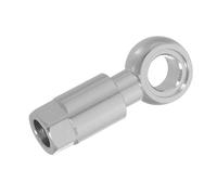 Anneome Connecteur de Frein Hydraulique Alliage Argenté Raccord Durite Huile pour Vtt et Route Haute Résistance Pression Montage Fiable et Étanche pour Maintenance et Modification
