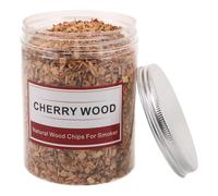 Anneome Copeaux de Bois de Cerisier pour Fumage 125G Moyen Bois pour Barbecue et Grillades Arôme Naturel pour Cuisson en Plein Air Allumage Rapide et Fumée Homogène