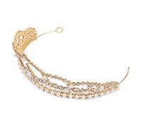 Anneome Couronne Mariage Métal avec Baroque Diadème Élégant pour Femme Accessoire Tête Cérémonie et Mariage Bandeau pour Occasions Festives