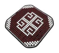 Anneome Coussin de Siège Perles de Bois Rafraîchissant et Antidérapant pour Voiture et Bureau Ventilation Confort Massant
