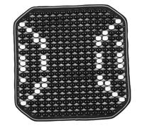 Anneome Coussin De Siège Rafraîchissant Uni Perles En Matière Naturelle Noir Voiture Été Ventilation Confort Conducteur