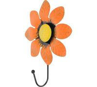 Anneome Crochet Forte Capacité de Charge Suspendre et Forme Fleur Orange Mural en Fer Facile à Installer ou Porte-manteaux la Cuisine Entrée