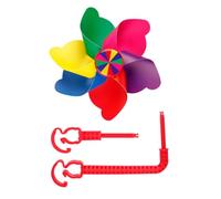 Anneome Décor de Moulinet Rotatif pour Vélo Garçon Fille Accessoire Guidon Ensemble Six Couleurs Adapté aux Vélos et Trottinettes Garçon et Filles Présent Anniversaire