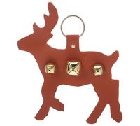 Anneome Décoration de Porte de Noël Clochettes de Traîneau en Polyuréthane Support à Suspendre à la Poignée Motifs Rennes Carillon Hivernal Sonore pour Ambiance Festive et Entrée