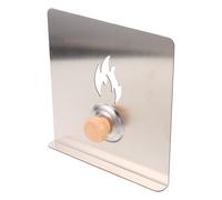 Anneome Déflecteur Pare-Vent en Acier Inoxydable 20 X 20 CM Plaque Pare-Éclaboussures Résistante pour Poêle à Bois Extérieur et Intérieur Protection Compacte pour Foyer Cuisson et