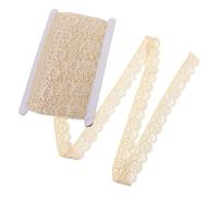 Anneome Dentelle Élastique Décorative Beige Bordure Souple pour Col Sous Vêtements et Vêtements Diy Accessoire Couture Polyvalent