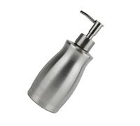 Anneome Distributeur de Savon Liquide Acier Inoxydable Manuel Bouteille Pompe Résistante Corrosion pour Salle de Bain et Cuisine Base Antidérapante et Design Élégant