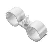 Anneome Double Pipe Clamp Galvanisé Φmm Pince Fixation Tuyaux Polyvalente sans Outils Clip Sécurisé pour Raccords Tuyauterie et Câbles Accessoires Bateau Camping-car Industrie