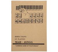 Anneome English Mahjong Tutorial Guide Detailed Mahjong Rules Book with Papier Material