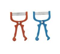 Anneome Épilateur Facial Portable Acier Inoxydable pour Élimination Racine Poils Visage Outil Beauté Peau Douce Usage Humide et Sec Couleur Aléatoire