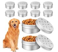 Anneome Équipement de Dressage à l'odeur boîte d'odorat 120ml Aluminium argenté 10 pièces kit pour Exercice de détection et entraînement du Chien