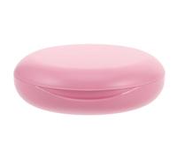 Anneome Étui de Rangement Transparent pour Appareil Dentaire avec Miroir, Boîte Portable Anti-poussière en Plastique Mat Rose, Étui Compact pour Maintien Orthodontique et Accessoires