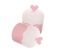 Anneome Fabricant de Mousse Visage en Plastique Rose pour Voyage 2 Pcs Portable Facile à Nettoyer Fonctionnement Simple, pour Nettoyant Visage Moussant
