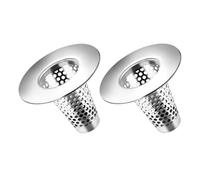 Anneome Filtre de Vidange Métallique 2 Pièces Maillage Conique Inox 304 pour Siphon Sol Salle de Bain Évier Usage Domestique Installation Rapide
