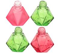 Anneome Flacons Vides 10ml Lot de 4 pour Vernis à Ongles en Verre Rechargeable Petit Format Léger, Multiple Usages Couleur Aléatoire pour Maison et Salons de Manucure