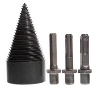 Anneome Foret Fendeur Bois avec Poignées Multiples Foret de Fendage Résistant Acier pour Coupe Rapide de Bûches Accessoire Professionnel pour Perceuse Fendeuse Bûche