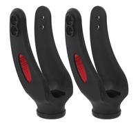 Anneome Fourche de Roue de Fauteuil Roulant 8 Pouces Pivotante avec Cache-poussière, Pièces de Rechange Robustes pour Fauteuil Roulant, Kit 1 Paire Adapté aux Déplacements Intérieurs