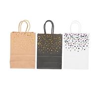 Anneome Fourre-tout En Papier Avec Motif Estampé Doré Idéal Pour Les Fêtes D'anniversaire De Mariage Ou De Fête