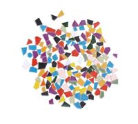 Anneome Fragments de Mosaïque DIY en Céramique Brillante Irrégulière 500 G Pierres Soi-Même en Verre Coloré pour Décoration Artistique et Loisirs Créatifs