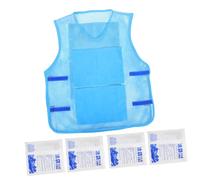 Anneome Gilet Rafraîchissant avec Glace Réutilisable pour Homme et Femme Ajustable et Flexible Gilet de Refroidissement pour Activités Extérieures