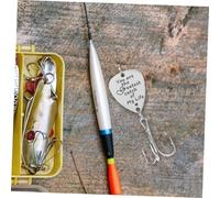 Anneome Guitar Pick Fishing Bait Acier Inoxydable avec Triple Hameçons Résistants Leurre Créatif You are My Greatest Catch of My Life Accessoire de Carnassier pour Eau Douce et
