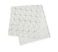 Anneome Housse Anti-poussière en Coton et Lin 30x90 Cm pour Réfrigérateur et Machine à Laver, Protection Imperméable Blanche à Carreaux, Couverture Solide Poches Latérales pour Rangement