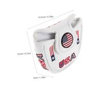 Anneome Housse de Protection pour Putter Mallet et Sécurisée Couvre Golf Demi Mallette Design pour Pratique et Tournois