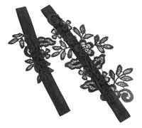 Anneome Jarretière de Mariage Ceinture Ajustable pour Mariée en Dentelle Élastique pour Jambe, Ensemble 1 Pièce, pour Cérémonie de Mariage et Réception