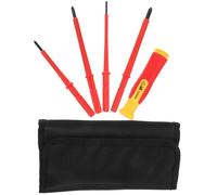 Anneome Jeu de Tournevis Isolés pour Électricien Coffret Embouts Vissage Outils Électriques Multifonctions avec Pochette de Rangement Pratique pour Réparations Domestiques et Travaux