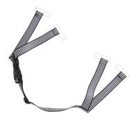 Anneome Jugulaire de Casque de Chantier pour Remplacer Une Sangle Cassée Facile à Installer Accessoires pour Casque de Chantier Y Réglable, en ABS, et Bande Noire, 4 Points