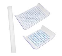 Anneome Kit de 3 rouleaux d'argile acrylique pour argile acrylique, planche d'argile, outils en argile polymère, accessoires de planche de support en acrylique, grande machine de découpe, grattoir en