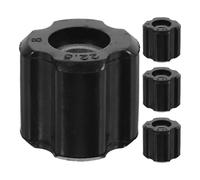 Anneome Kit de 4 Bagues de Palier en Pe Noir pour Moyeu de Roue de Tondeuse à Gazon, Adapté aux Tubes en Aluminium de 26mm et 28mm, Application pour Débroussailleuse