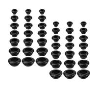 Anneome Kit de Œillets Caoutchouc Noirs Assortis Passe-câbles Étanches pour Câblage Automobile Protection Fil Électrique et Plomberie Joints Caoutchouc Rapides et Durables