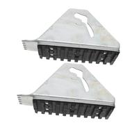 Anneome Kit de Remplacement de Pieds Antidérapants en Caoutchouc pour Échelle à Rallonge, Accessoires Robustes en Fer, Installation Facile pour Gazon et Carrelage