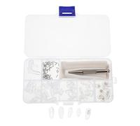 Anneome Kit de Réparation 25 Paires Coussinets Nasaux en Silicone Souple Antidérapants pour Lunettes Chambre à Air, Outils D'installation Inclus, Compatible Montures Variées, Confort